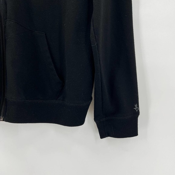 Torrid Womens Mesh Panel Jacket size 0 (Large) Black Zip Up Lightweight - Picture 8 of 9